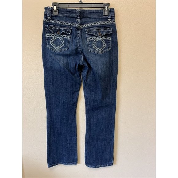 Women's Lee Platinum Label Curvy Fit Bootcut Jeans embroidered size 6 - Picture 4 of 6